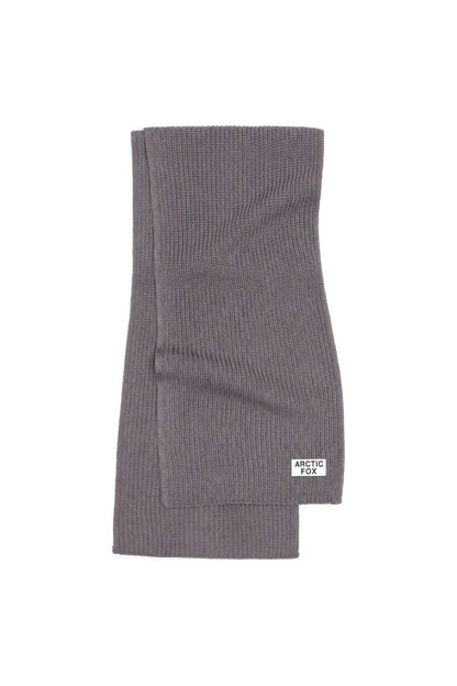 Dark Grey Chunky Ribbed Recycled Bottle Scarf