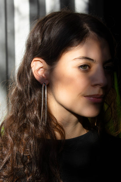 Boogie Nights Earring - Silver Rhodium Plated