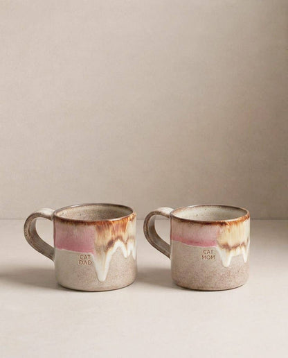 Cat Mom and Dad Melting Ice Cream Mugs
