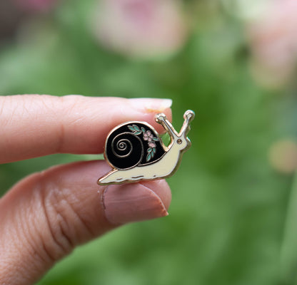 Garden Snail Hard Enamel Lapel Pin