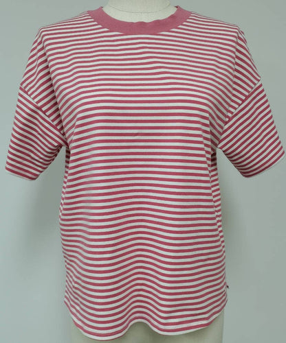 Relaxed Fit Contrast Collar Tee