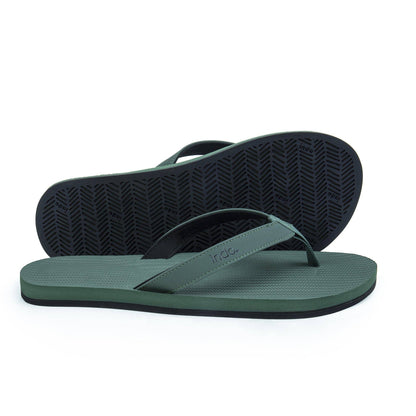 Men's Leaf Green Flip Flops