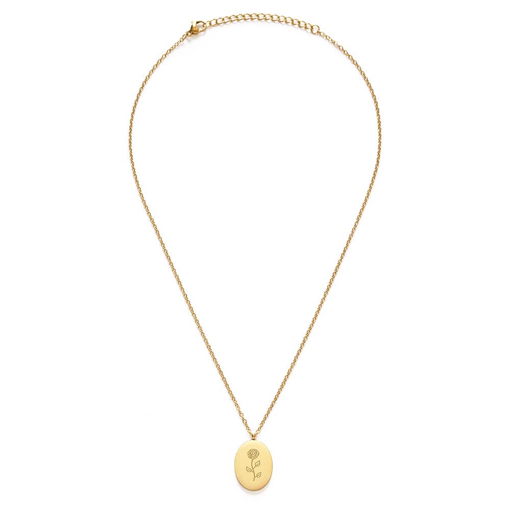 Birth Flower Necklace Series