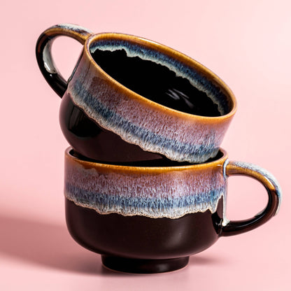 Monsoon Handmade Ceramic Coffee Mug, 16 oz