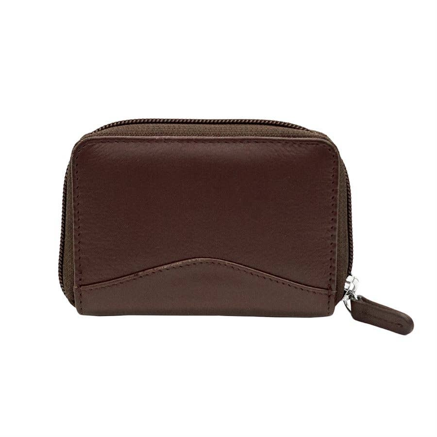 Leather Accordion Card Holder