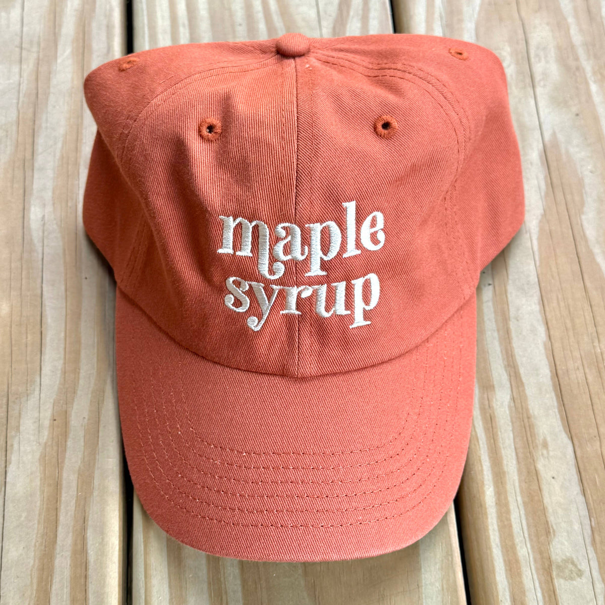 Maple Syrup Embroidered Dad Hat