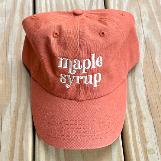 Maple Syrup Embroidered Dad Hat
