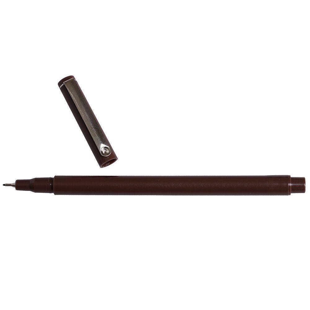 JAM Paper Le Pen Brown Ultra Fine Tip 2 Pack