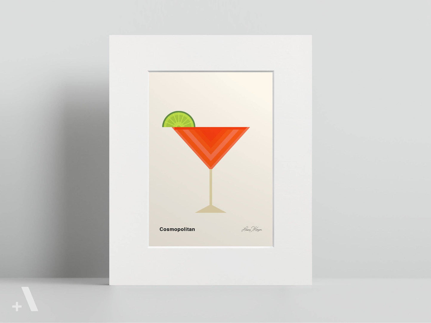 American Cocktails Illustrated Art Print