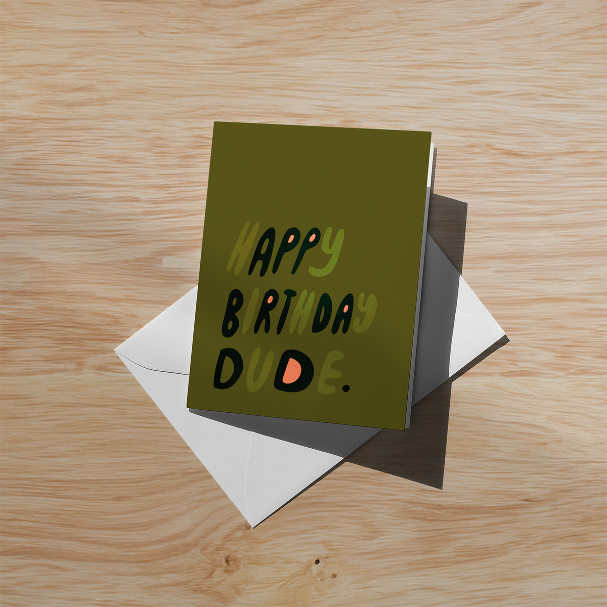 Birthday Dude Soft-Touch Notecard