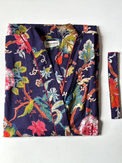 Soft Pure Cotton Kimono Robe