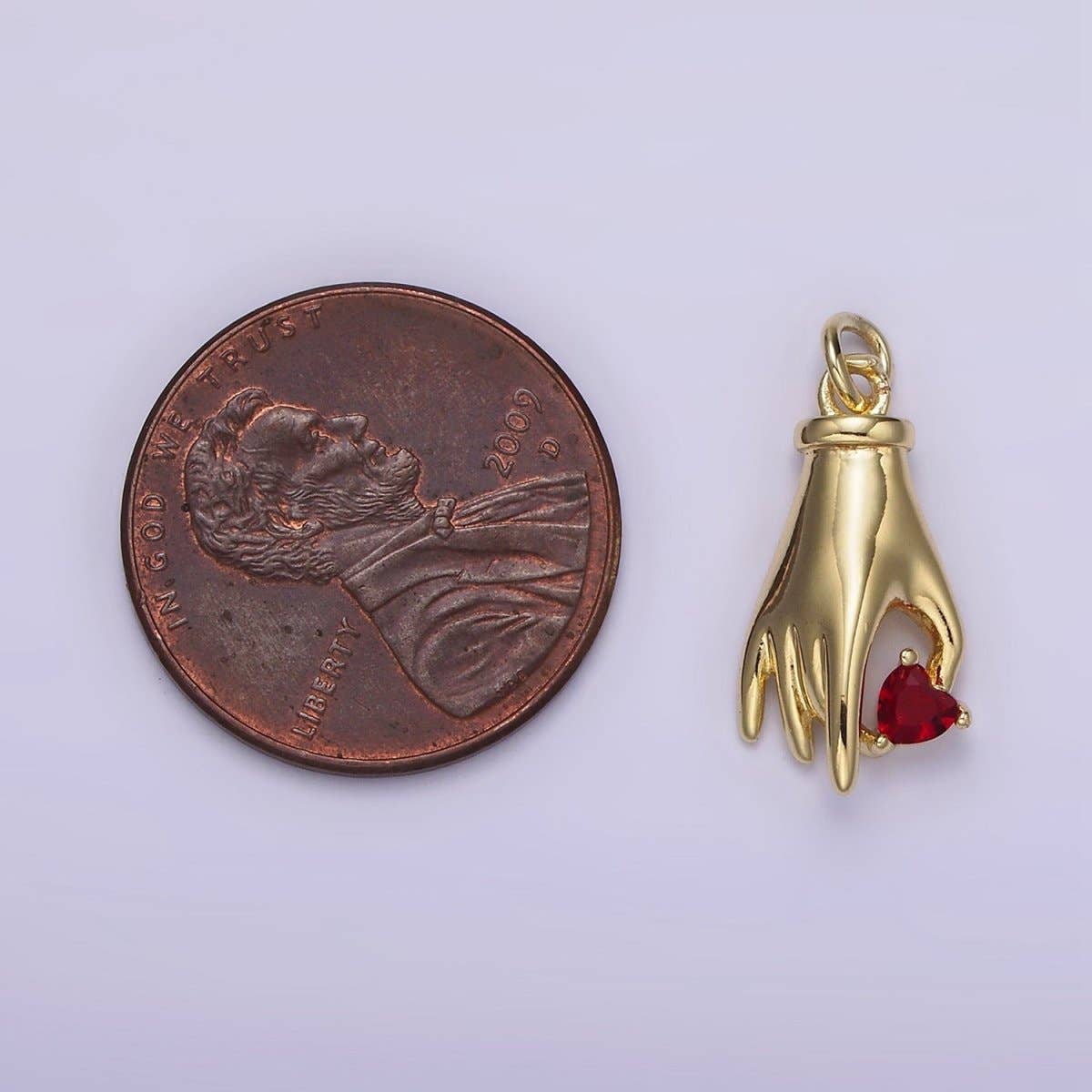 Heart in Hand Gold Filled Earrings