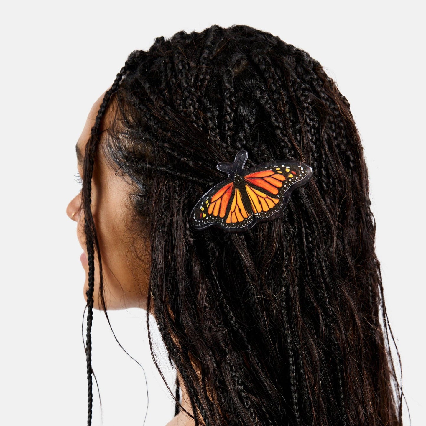 Barrette in Monarch Butterfly