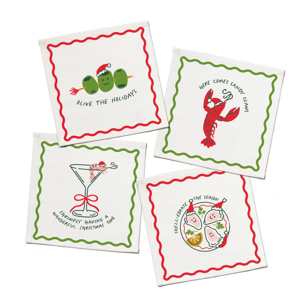 Aperitivo Cotton Cocktail Napkins Set of 4