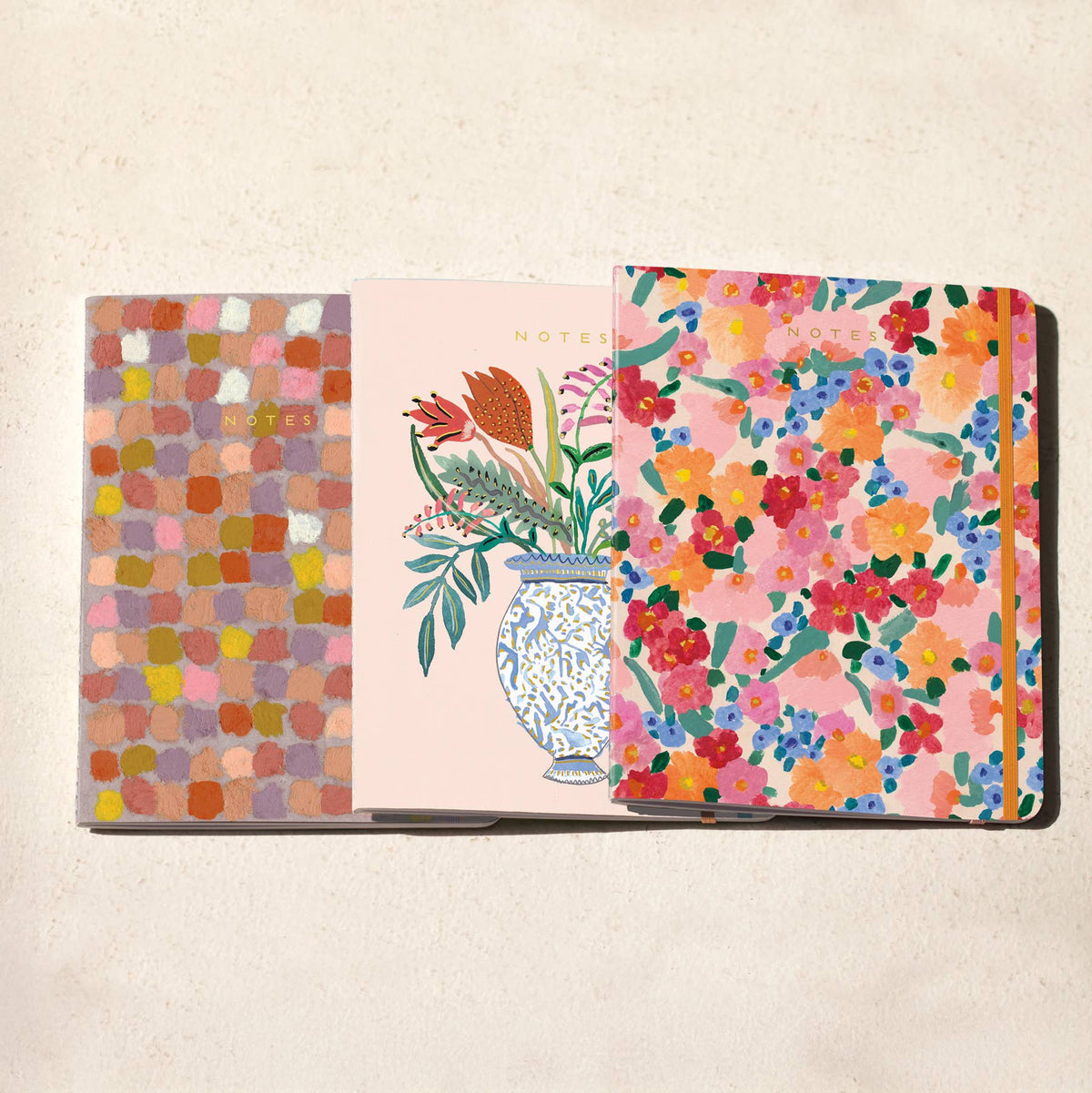 Market Flowers Foil-Stamped Lined Notebook