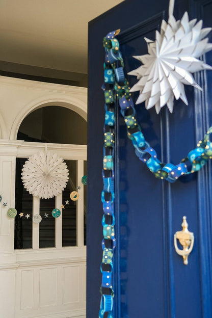 BLUE & YELLOW PAPER CHAIN KIT