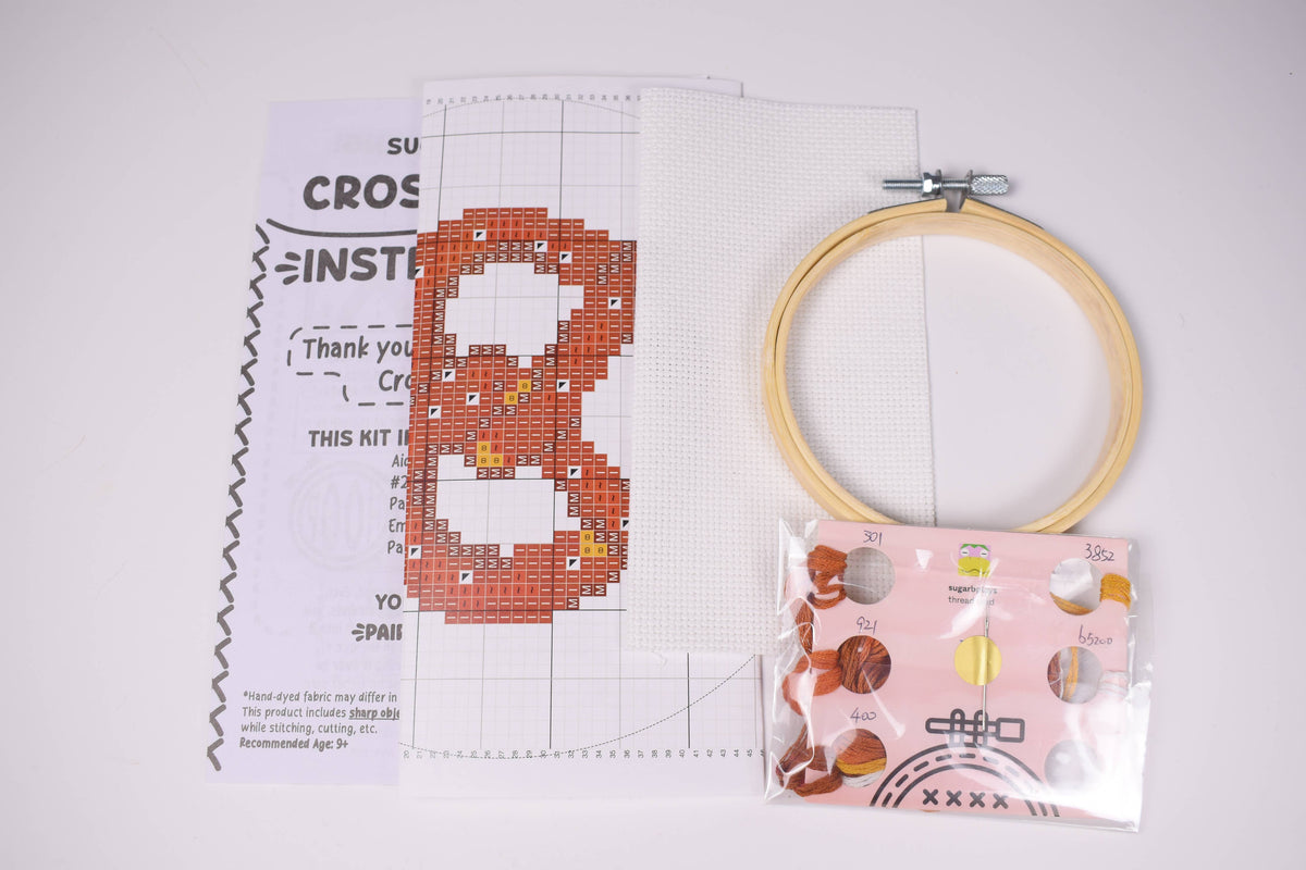 Pretzel Cross Stitch Kit for Beginners