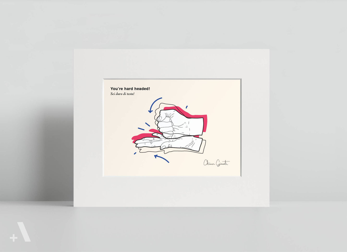 Italian Hand Gestures Illustrated Art Print