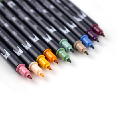 Tombow Dual Brush Pen Art Markers Cottage 10 Pack
