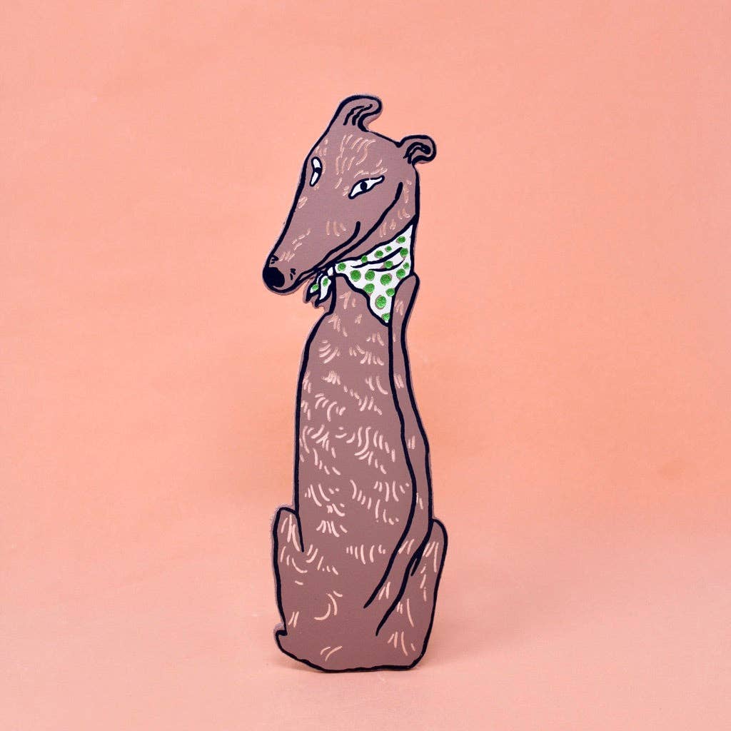 Leather Dog Bookmark for Book Lovers