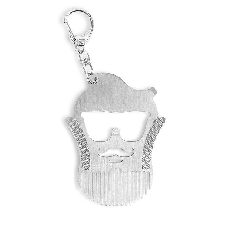 Beard Comb Multi-Tool Keychain