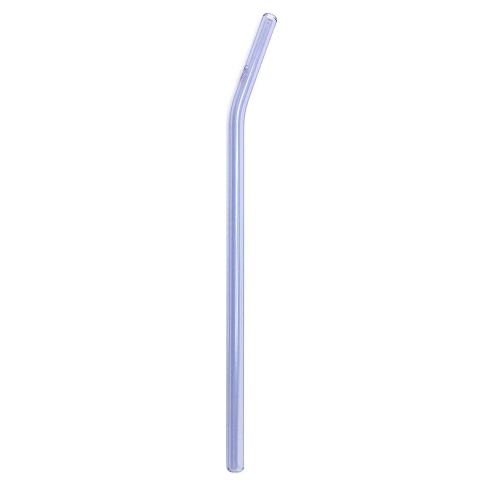 Reusable Glass Straws 9" x 8mm Bent