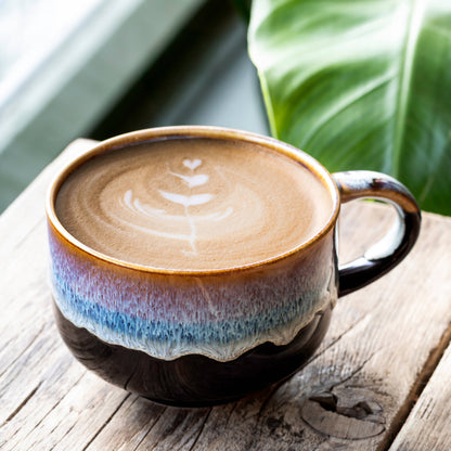 Monsoon Handmade Ceramic Coffee Mug, 16 oz