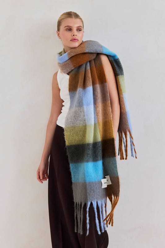 The Reykjavik Scarf - Blue/Orange