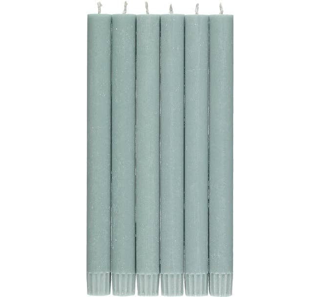 British Colour Standard Opaline Green Dinner Candle