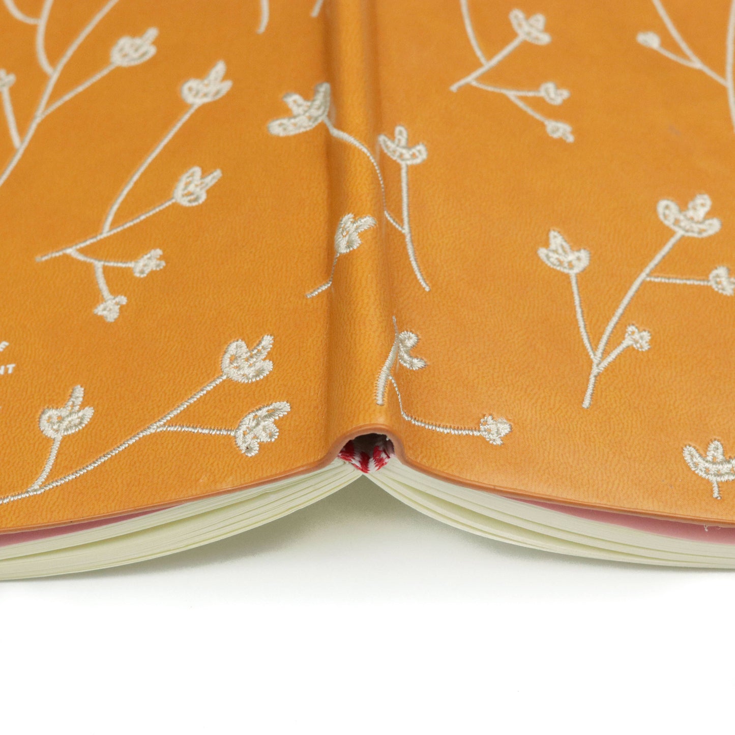 Brown Floral Embroidered Journal Notebook