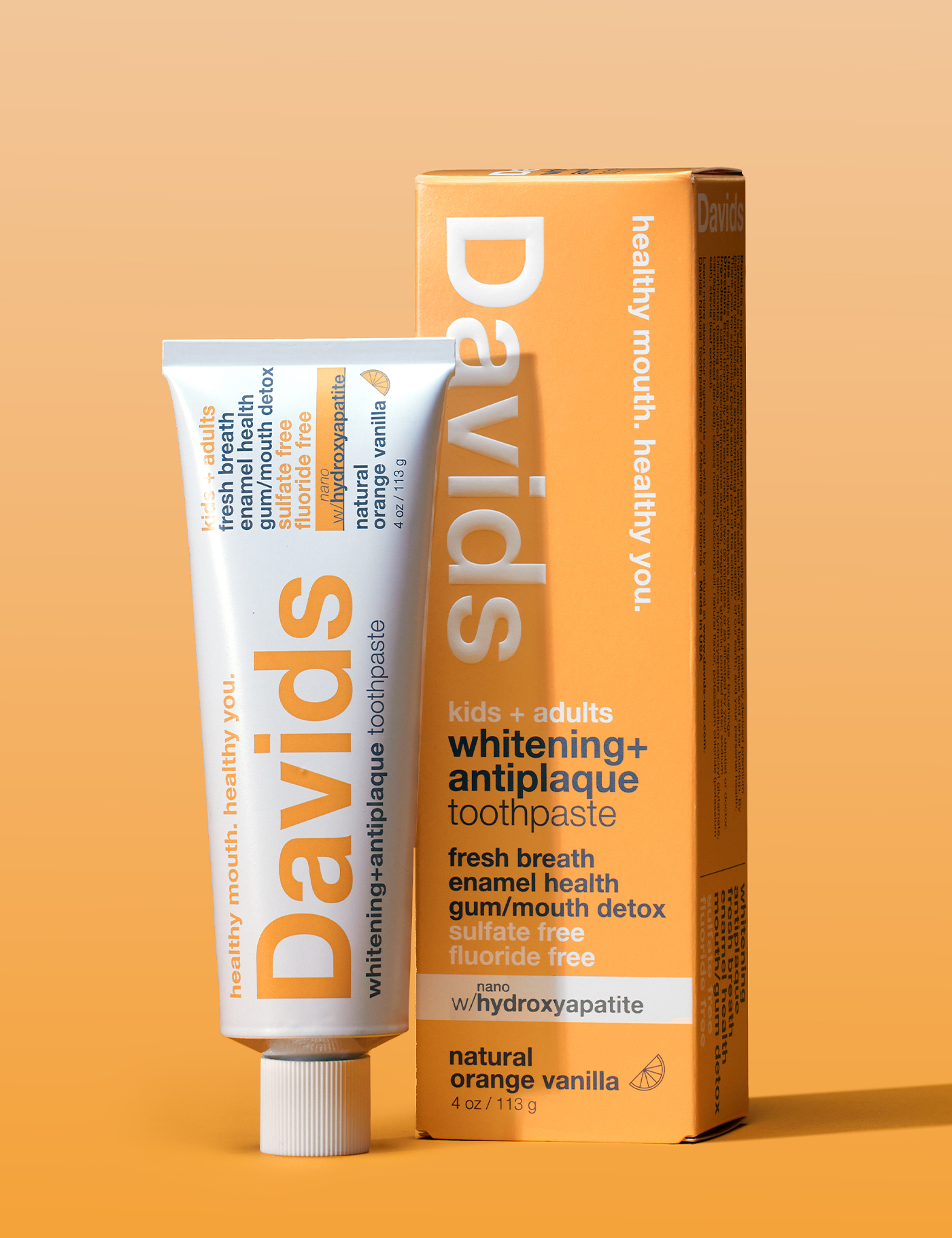 Davids toothpaste  /  orange vanilla