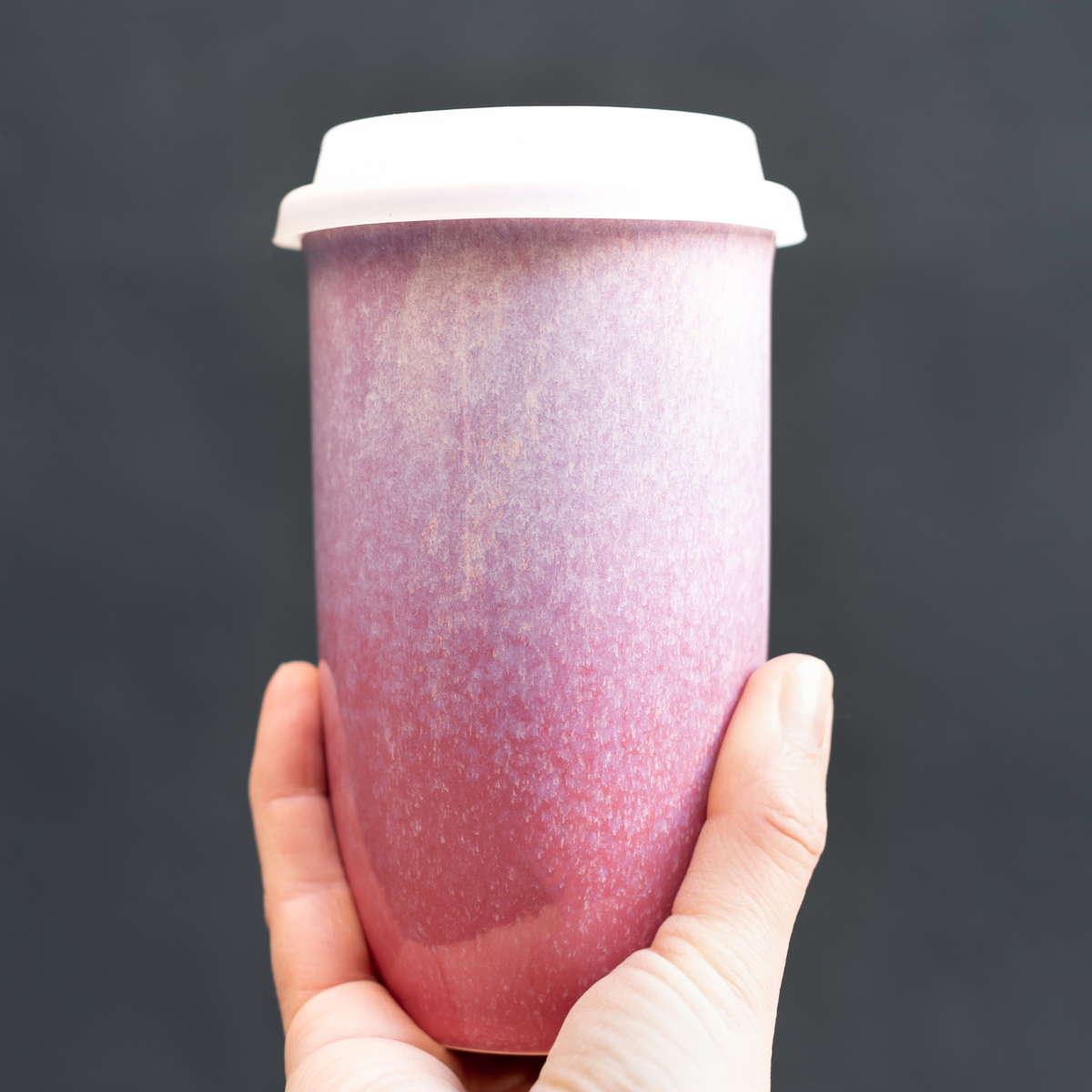 AstralBloom 12oz Ceramic Travel Mug with Lid