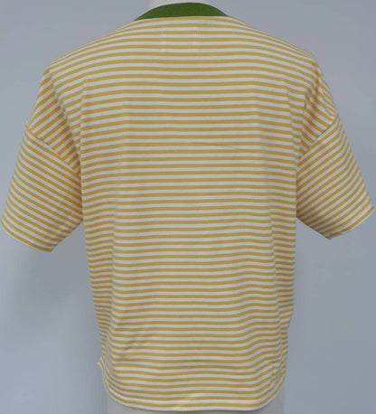 Relaxed Fit Contrast Collar Tee