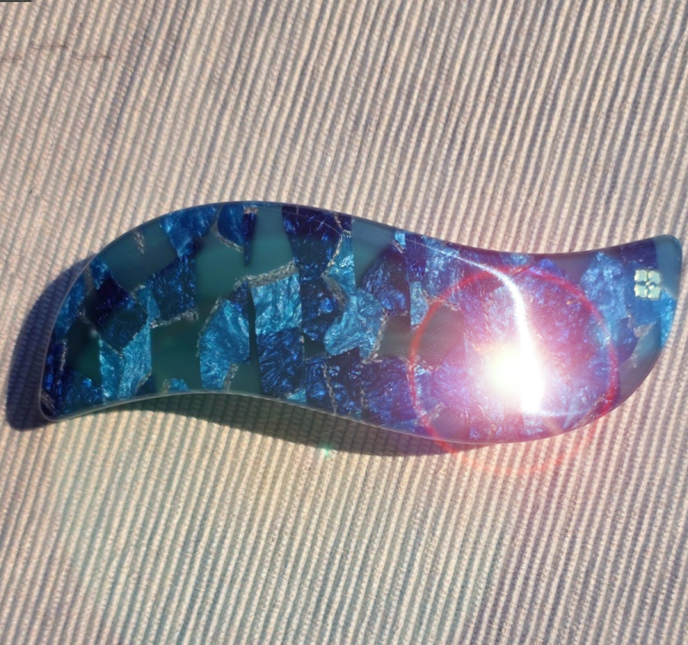 Wave French Acetate Barrette