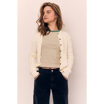 Classic Cable Knit Cardigan