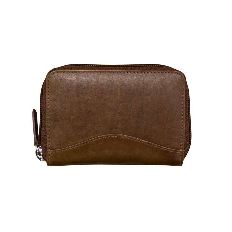 Leather Accordion Card Holder
