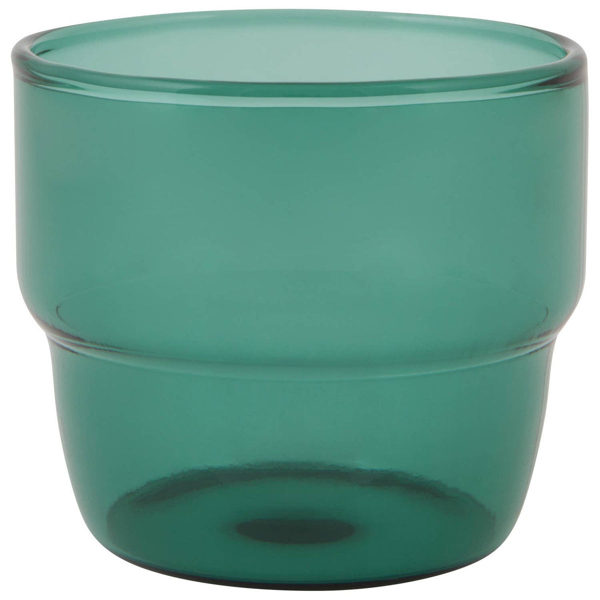 Emerald Borosilicate Stacking Juice Glass, 9 oz