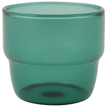 Emerald Borosilicate Stacking Juice Glass, 9 oz