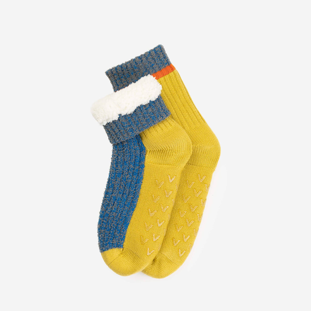 Color Ragg Fleece Lined Knit House Socks