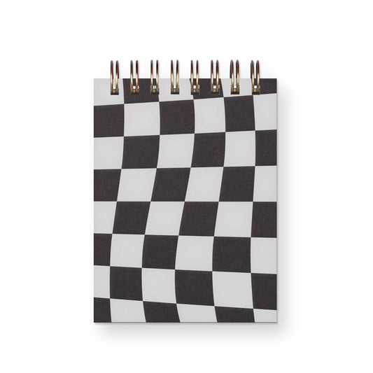 Mini Jotter Notebook: Pepper Checkerboard