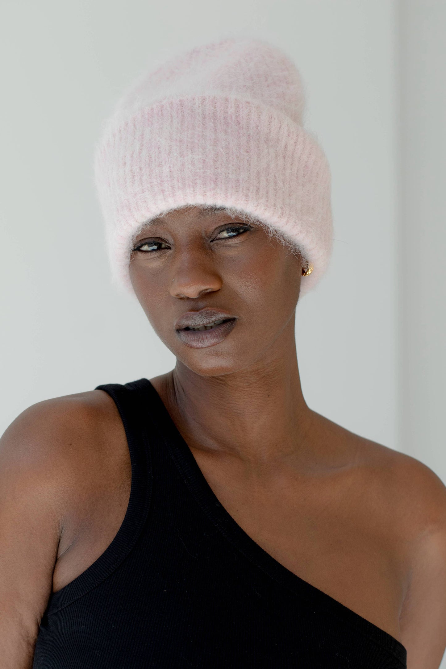 The Alpaca Beanie - Pale Pink