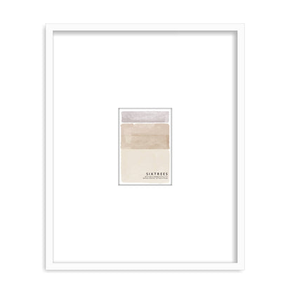 Matted Wood Picture Frame with Beveled Mat