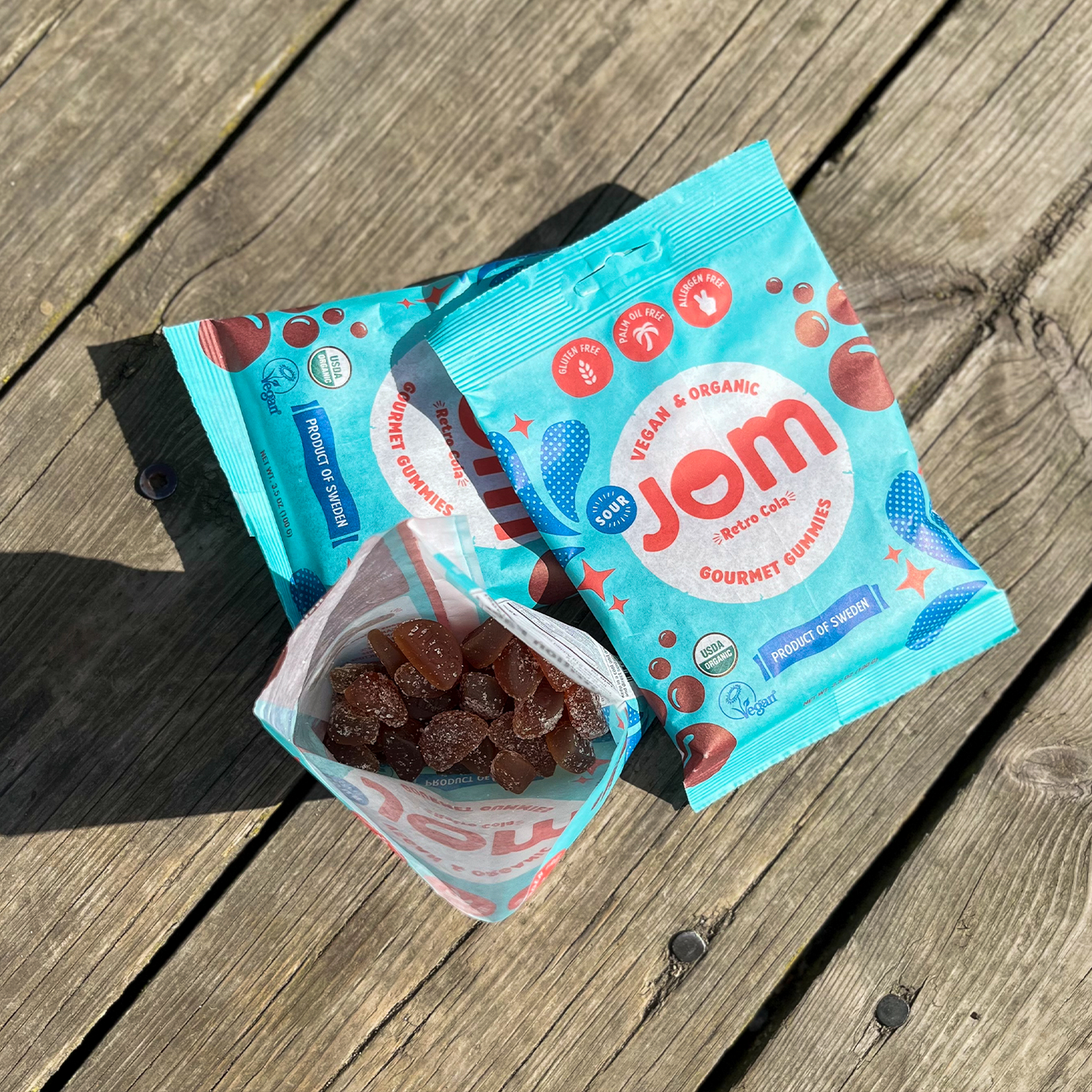 Swedish Organic and Vegan Sour Retro Cola Gummies