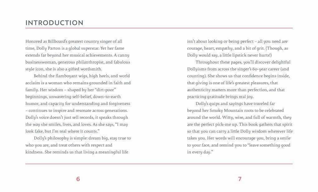 Little Guide to Dolly's Wisdom Quote Book