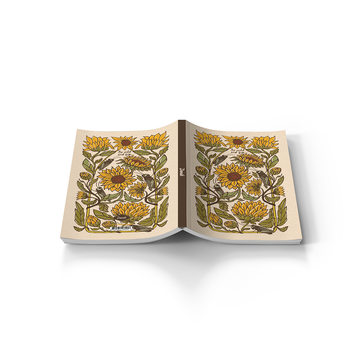 Sunflower Layflat Softcover Notebook