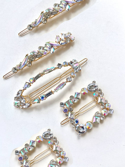 Diamond Gems Barrette Hair Clip