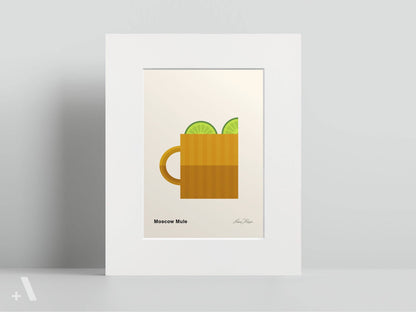 American Cocktails Illustrated Art Print