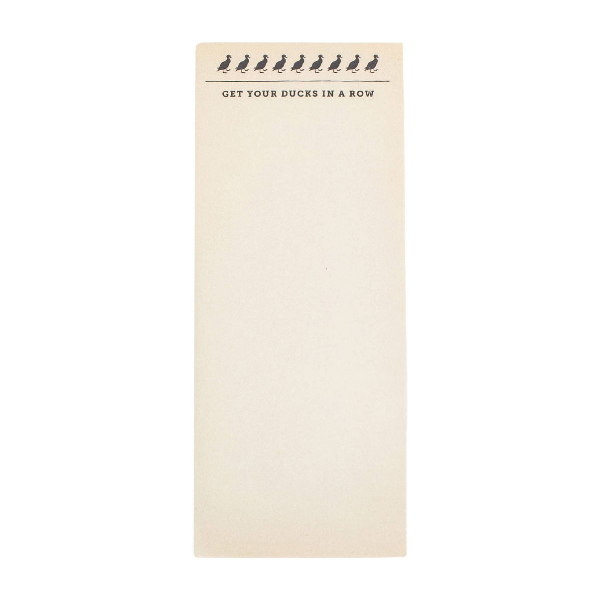 Ducks in a Row Skinny Notepad 100 Pages