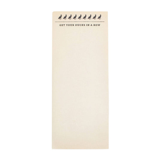 Ducks in a Row Skinny Notepad 100 Pages