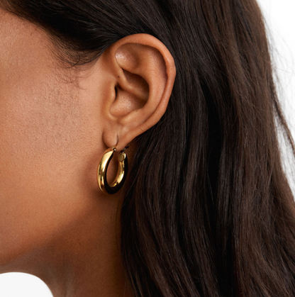 Chunky Classic Waterproof Hoop Earrings